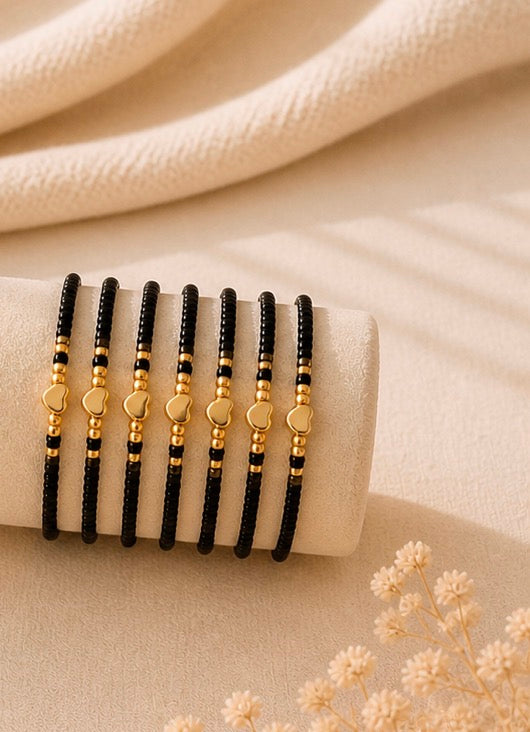 Bracelets minimalistes – Lot de deux bracelets élastiques ✨