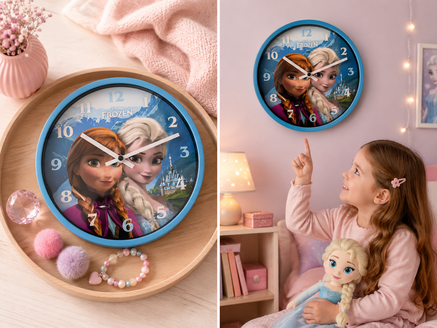 Horloge murale La Reine des Neiges ❄️💙
