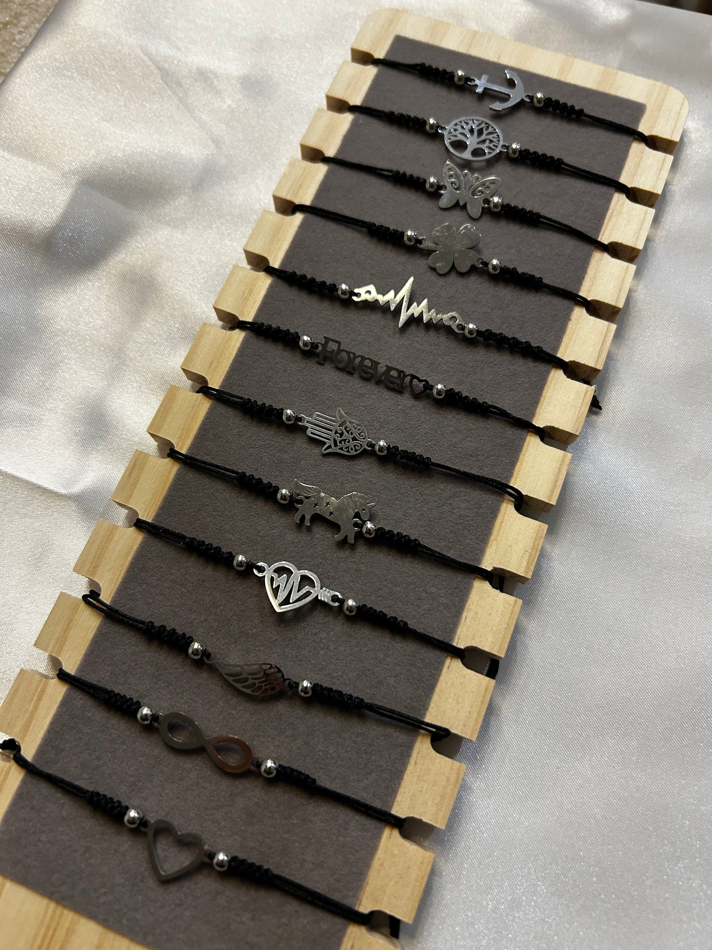 Bracelet à breloques acier inoxydable