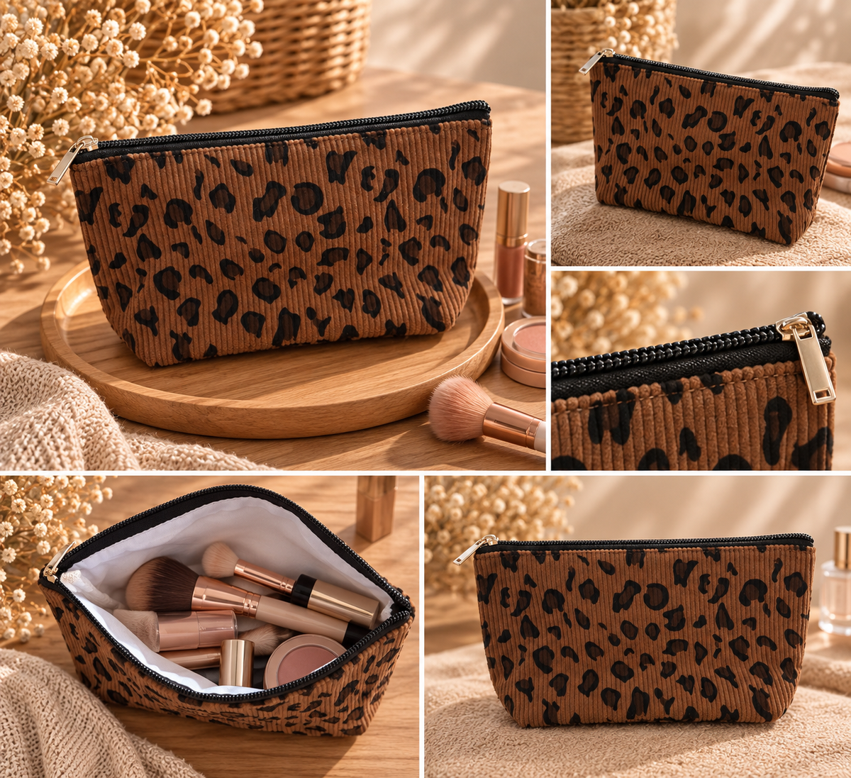 Trousse à maquillage Léopard 🐆 22x13cm