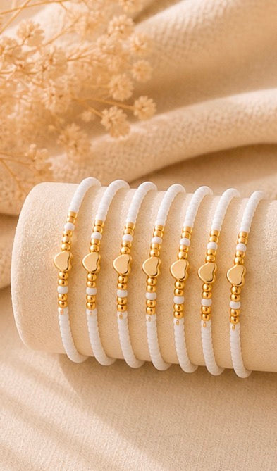 Bracelets minimalistes – Lot de deux bracelets élastiques ✨