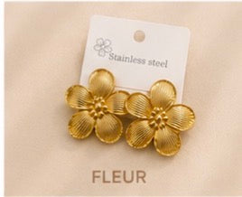 Boucles d’Oreilles Acier Inoxydable ✨💛