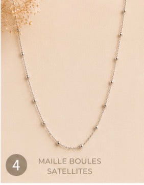 Collier élégants en acier inoxydable ✨🤍