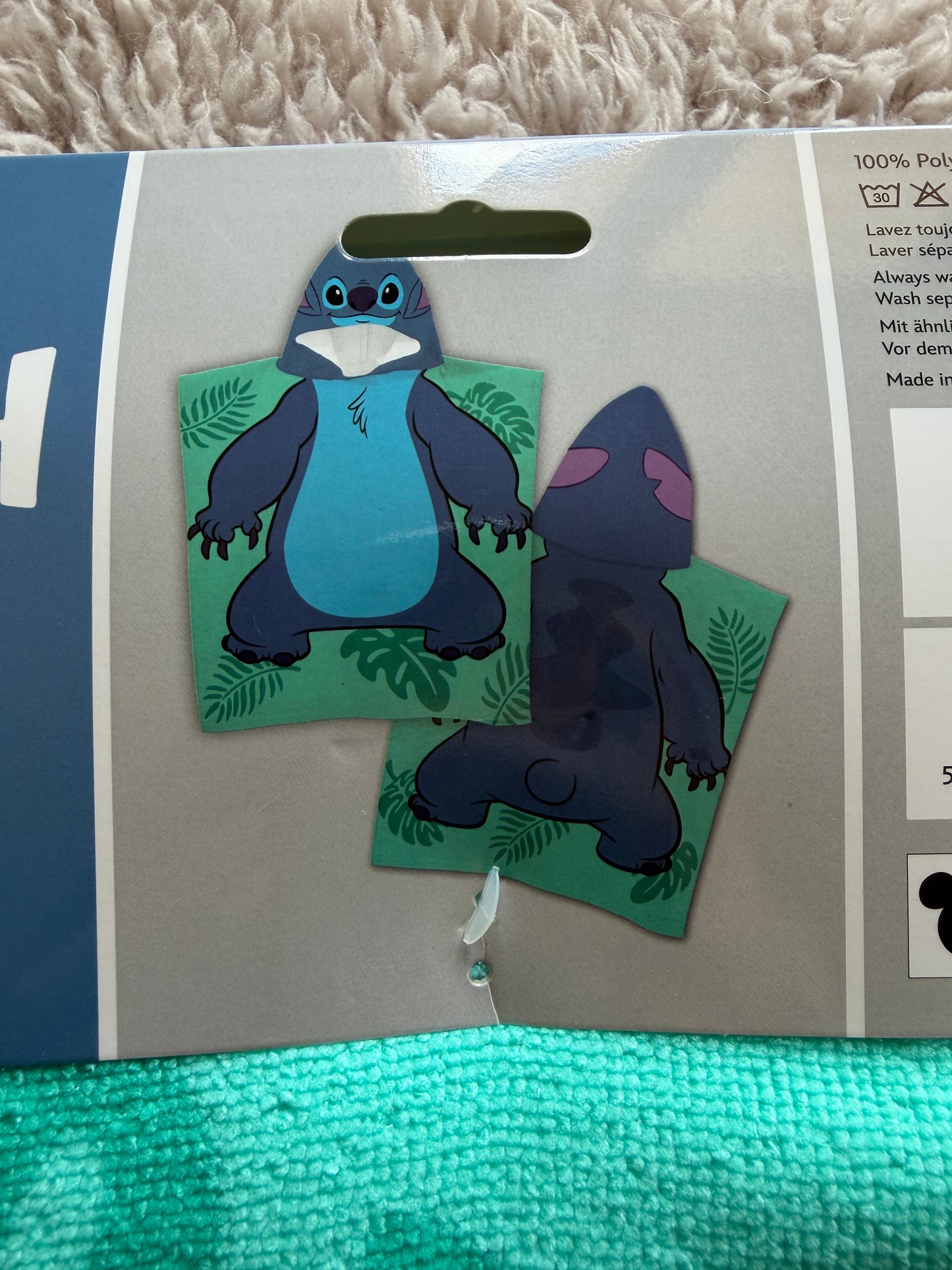 Poncho de Bain Stitch Disney 💙🌺