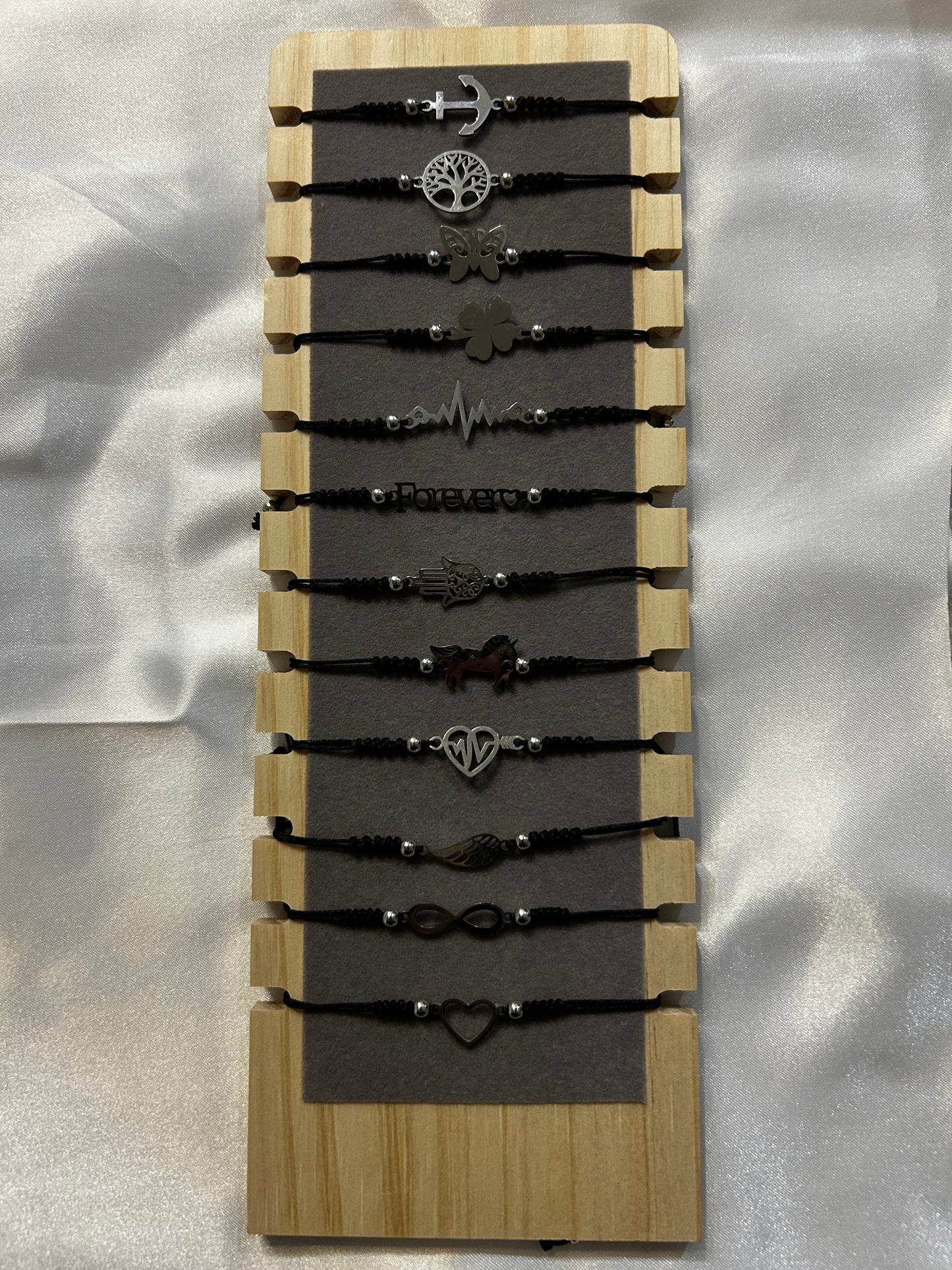 Bracelet à breloques acier inoxydable