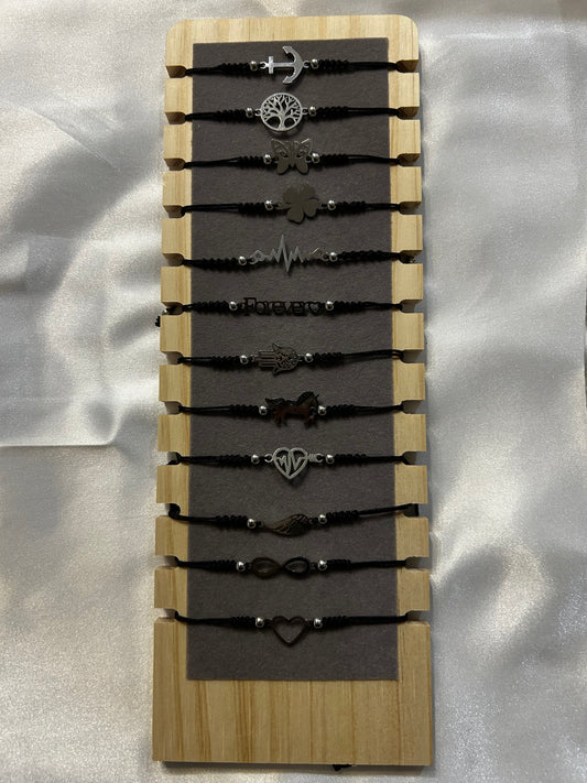 Bracelet à breloques acier inoxydable