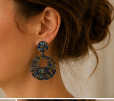 Boucles d’Oreilles Bohème Fleuries – Pendantes Élégantes & Colorées ✨