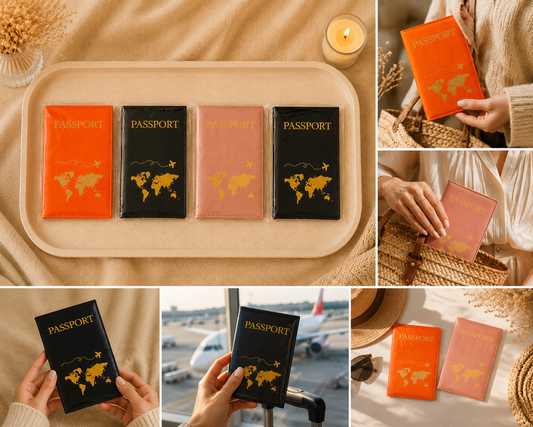 Duo de Protège-Passeports Élégants – Étui Voyage Couple & Duo 🌍
