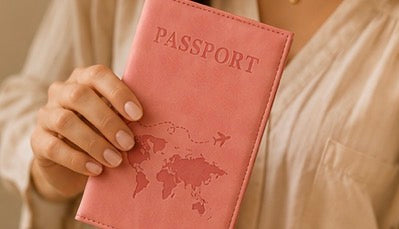 Protège-Passeport Élégant – Étui Voyage Carte du Monde 🌍