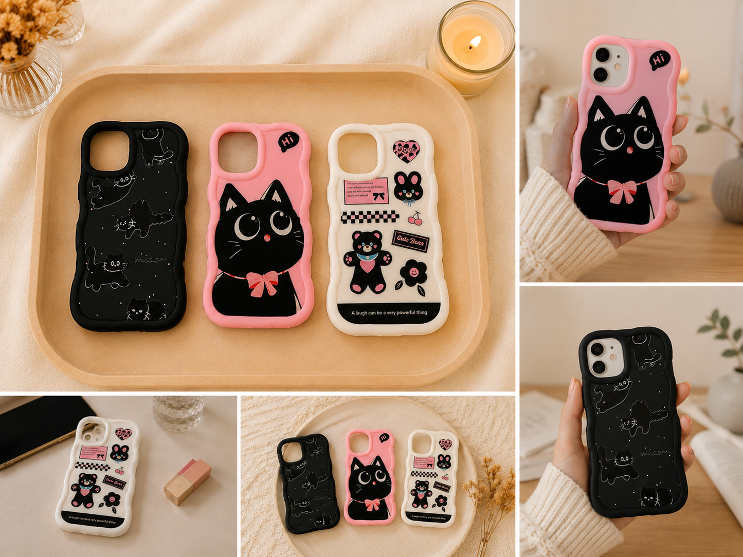 Coques téléphone kawaii IPhone 16🐱💕