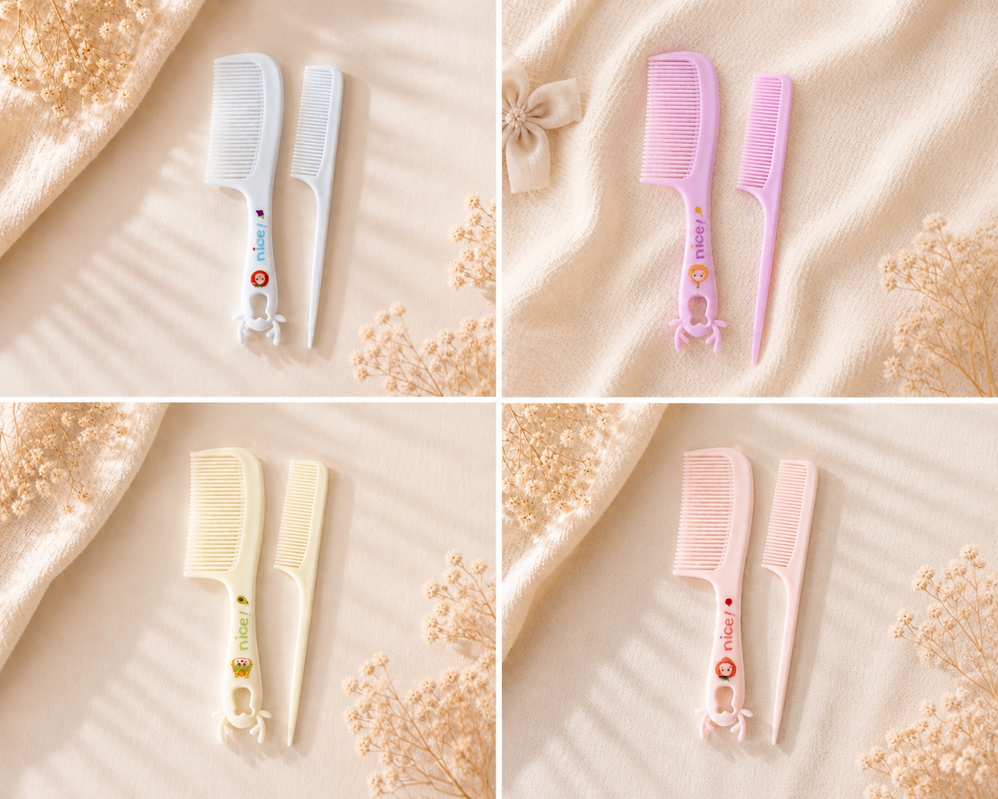 Lot de peignes bébé / enfant – 2 pièces 🪮