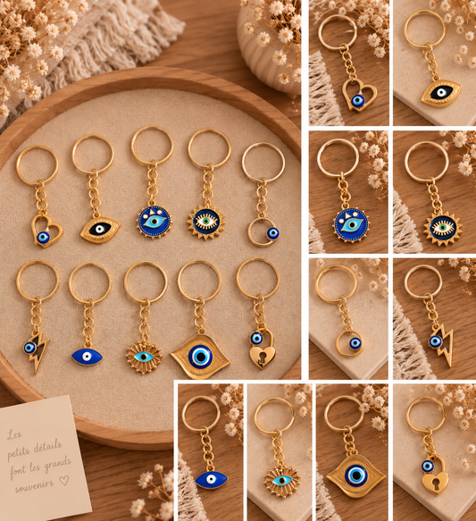 Porte-clés Œil protecteur – Modèle aléatoire 🧿✨