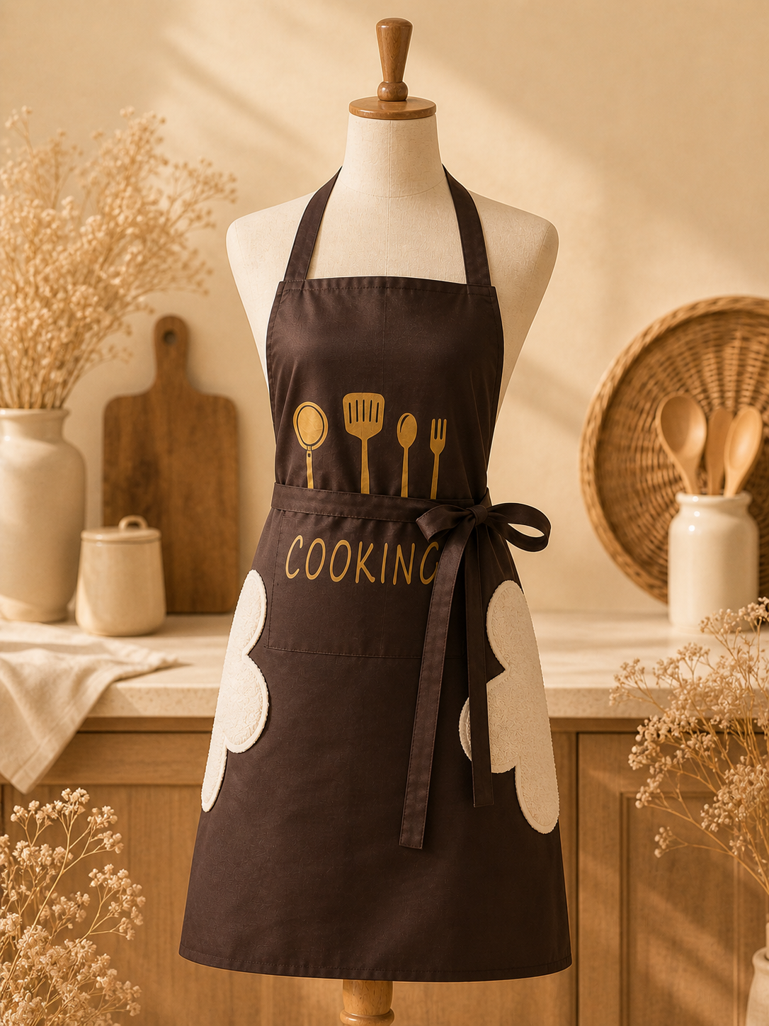Tablier de cuisine – Taille unique 🤎