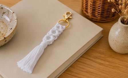 Porte-clés macramé bohème ✨