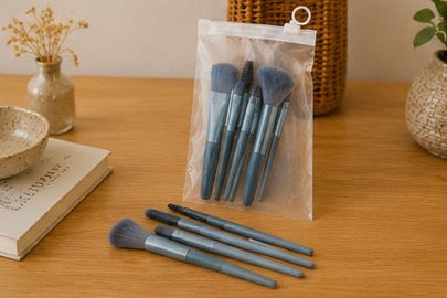 Set de 8 pinceaux maquillage – Format voyage 💄✈️