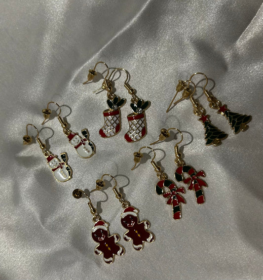 Boucle d’oreille fantaisie thème Noël