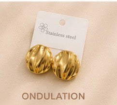 Boucles d’Oreilles Acier Inoxydable ✨💛