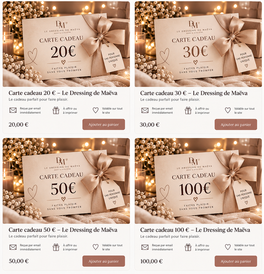 CARTES CADEAUX 🎁