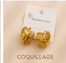 Boucles d’Oreilles Acier Inoxydable ✨💛