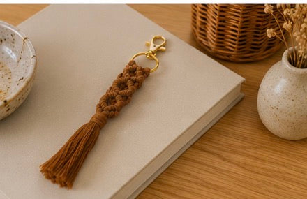 Porte-clés macramé bohème ✨