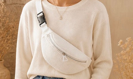 Sac banane côtelé tendance ✨