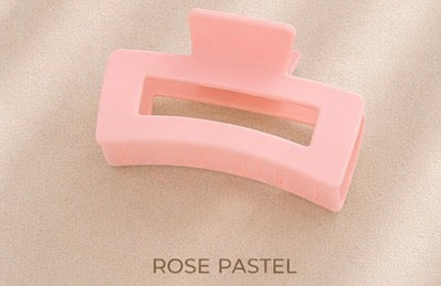 Pince Rectangle Rose pour Cheveux 🎀 ✨