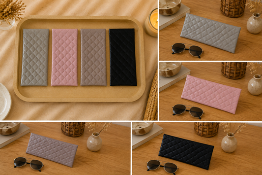 Pochette à Lunettes Matelassée Élégante✨