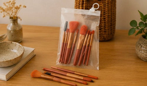 Set de 8 pinceaux maquillage – Format voyage 💄✈️