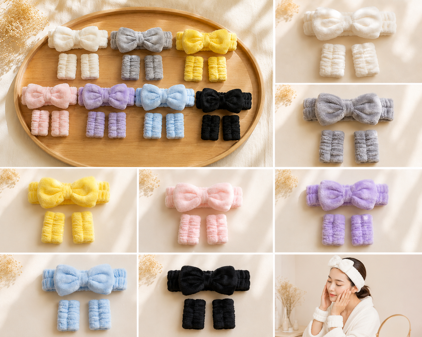 Bandeau spa & poignets ultra doux ✨🧖‍♀️