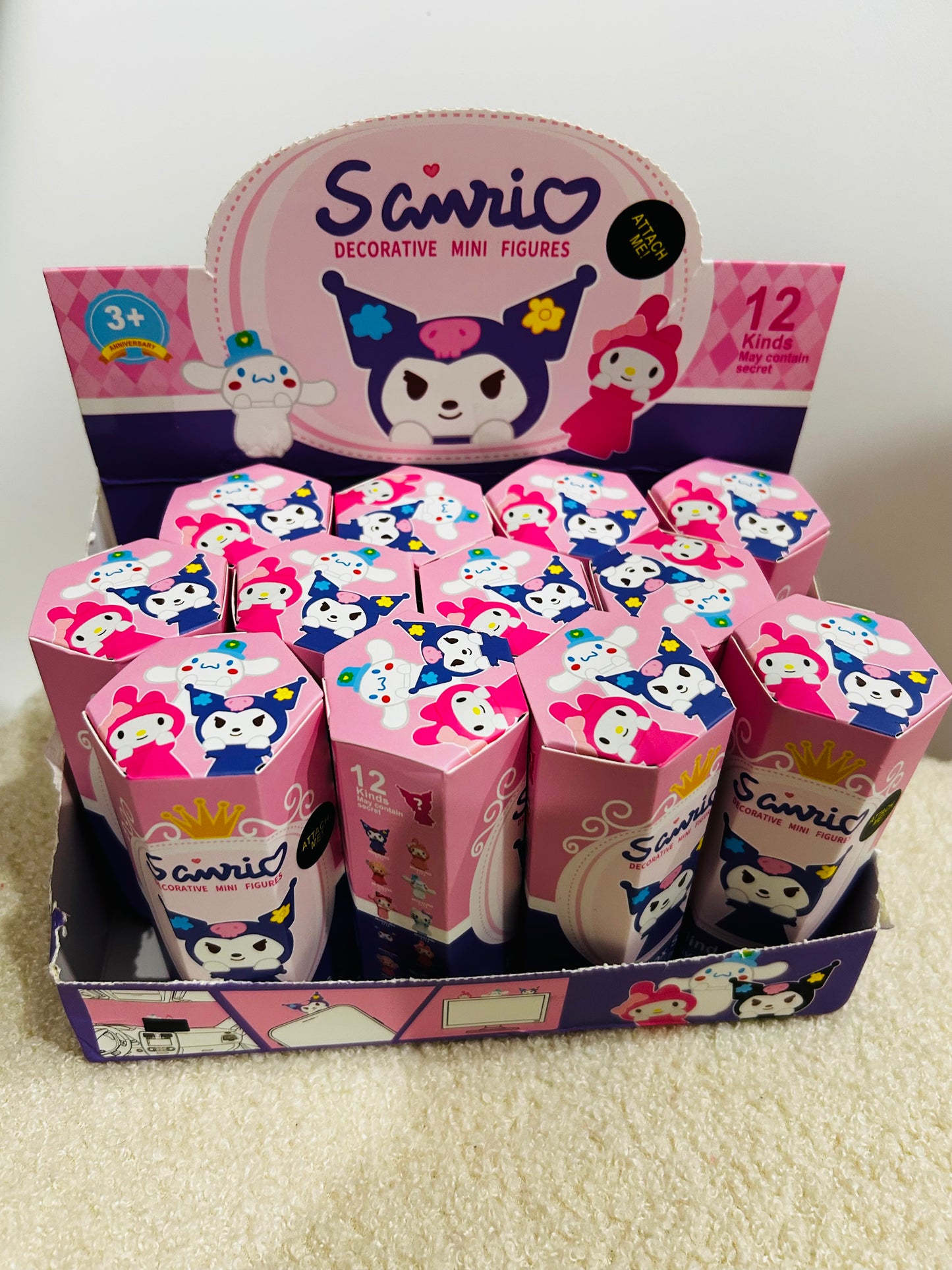 Figurine miniature Kuromi , décoration téléphone