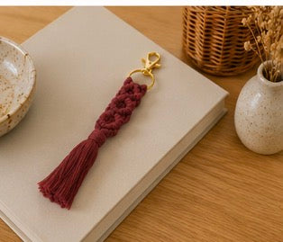 Porte-clés macramé bohème ✨