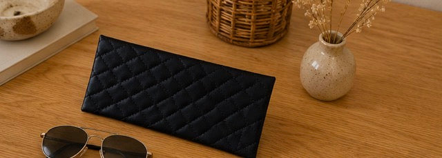 Pochette à Lunettes Matelassée Élégante✨