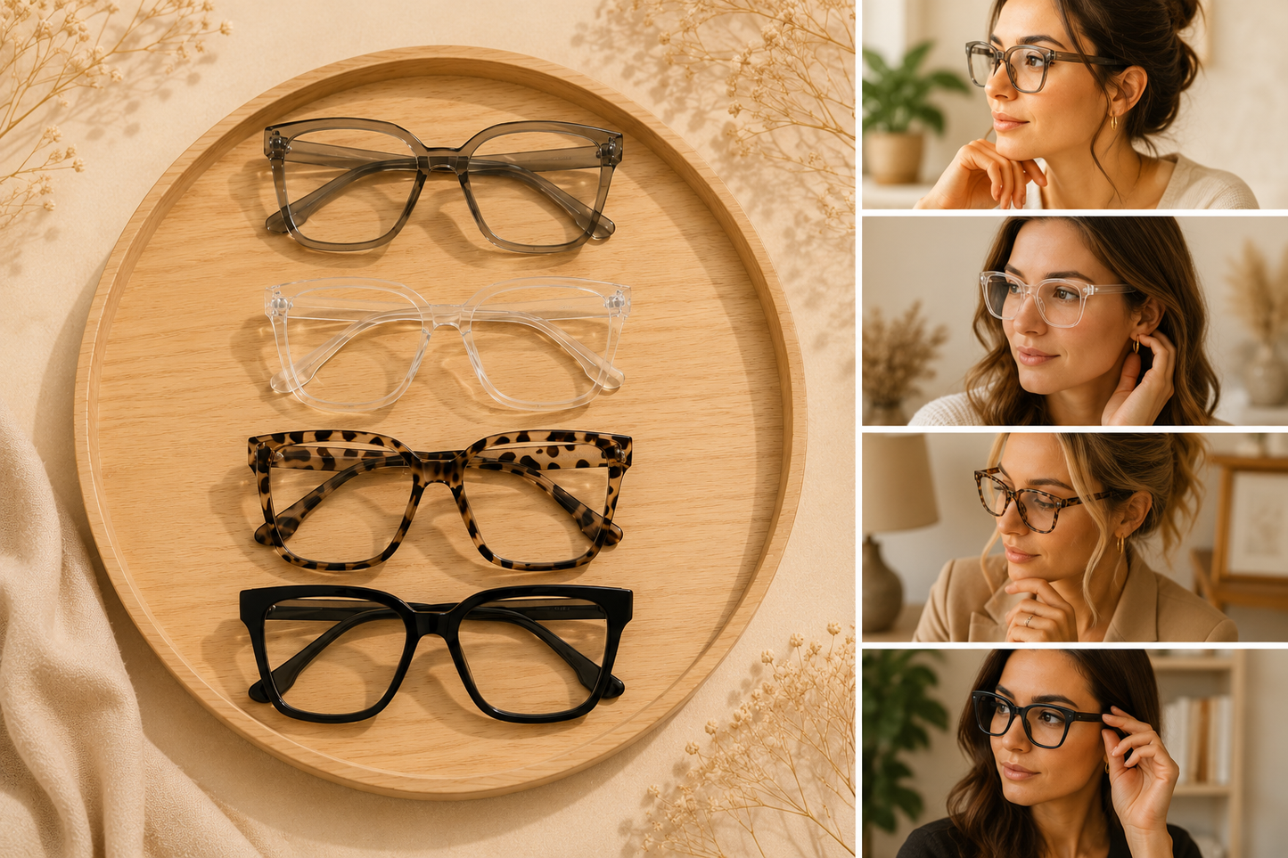 Lunettes fantaisie grand carré ✨🖤