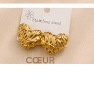 Boucles d’Oreilles Acier Inoxydable ✨💛