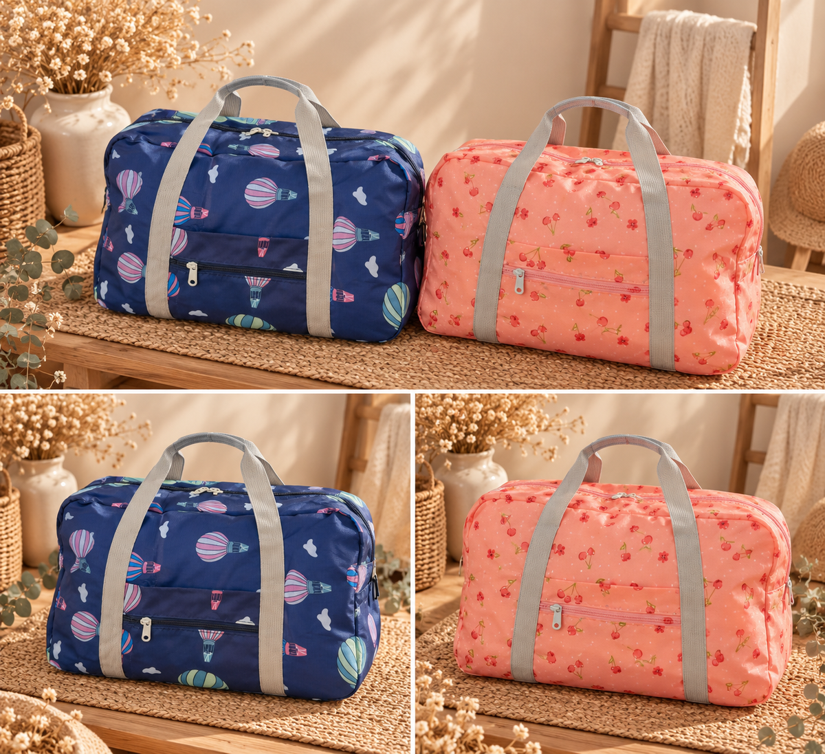 Sac de voyage pliable enfant - léger et fin - fille ou garçon 🎀 44x30cm