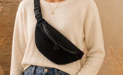 Sac banane côtelé tendance ✨