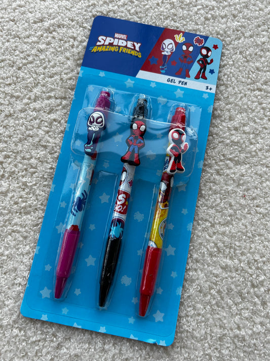 Set 3 stylos Spiderman / Marvel