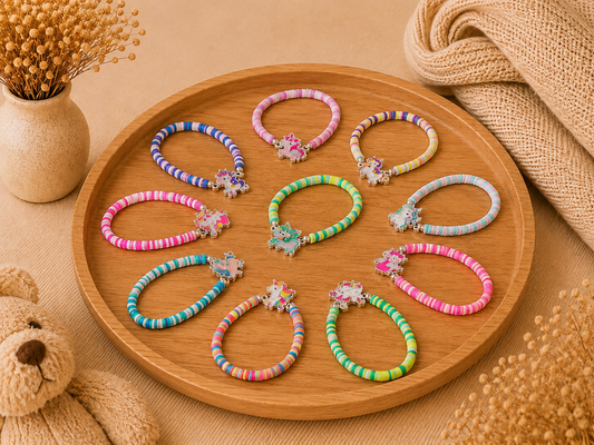 🦄 Bracelet Élastique Licorne Coloré pour Enfant -  choix aléatoire