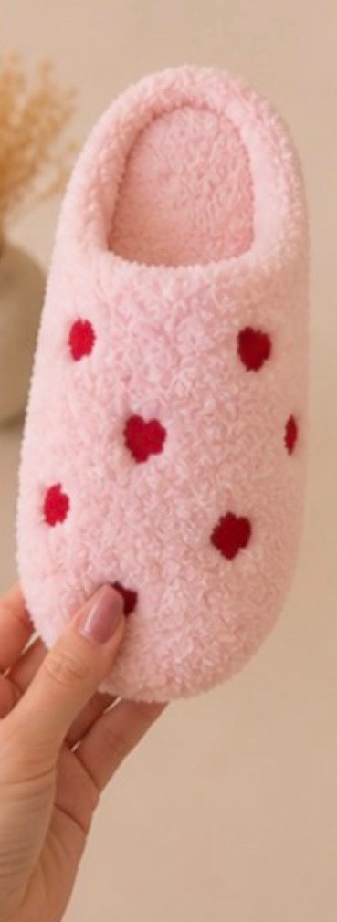 Chaussons cocooning à cœurs pour femme ❤️✨
