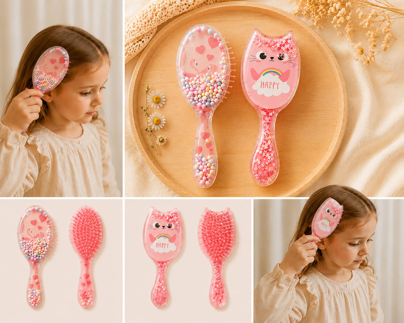 Brosse à Cheveux Démêlante fille  🐱✨