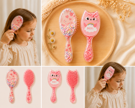 Brosse à Cheveux Démêlante fille  🐱✨