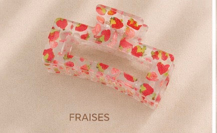 Pince Rectangle Colorée pour Cheveux ✨ 🎀