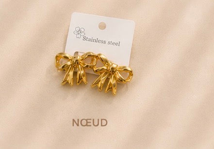 Boucles d’Oreilles Acier Inoxydable ✨💛