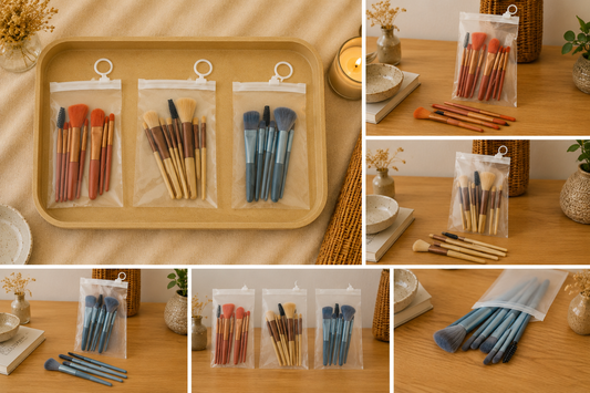 Set de 8 pinceaux maquillage – Format voyage 💄✈️