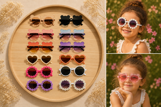 Lunettes de soleil fantaisie pour enfant 🌸🕶️✨