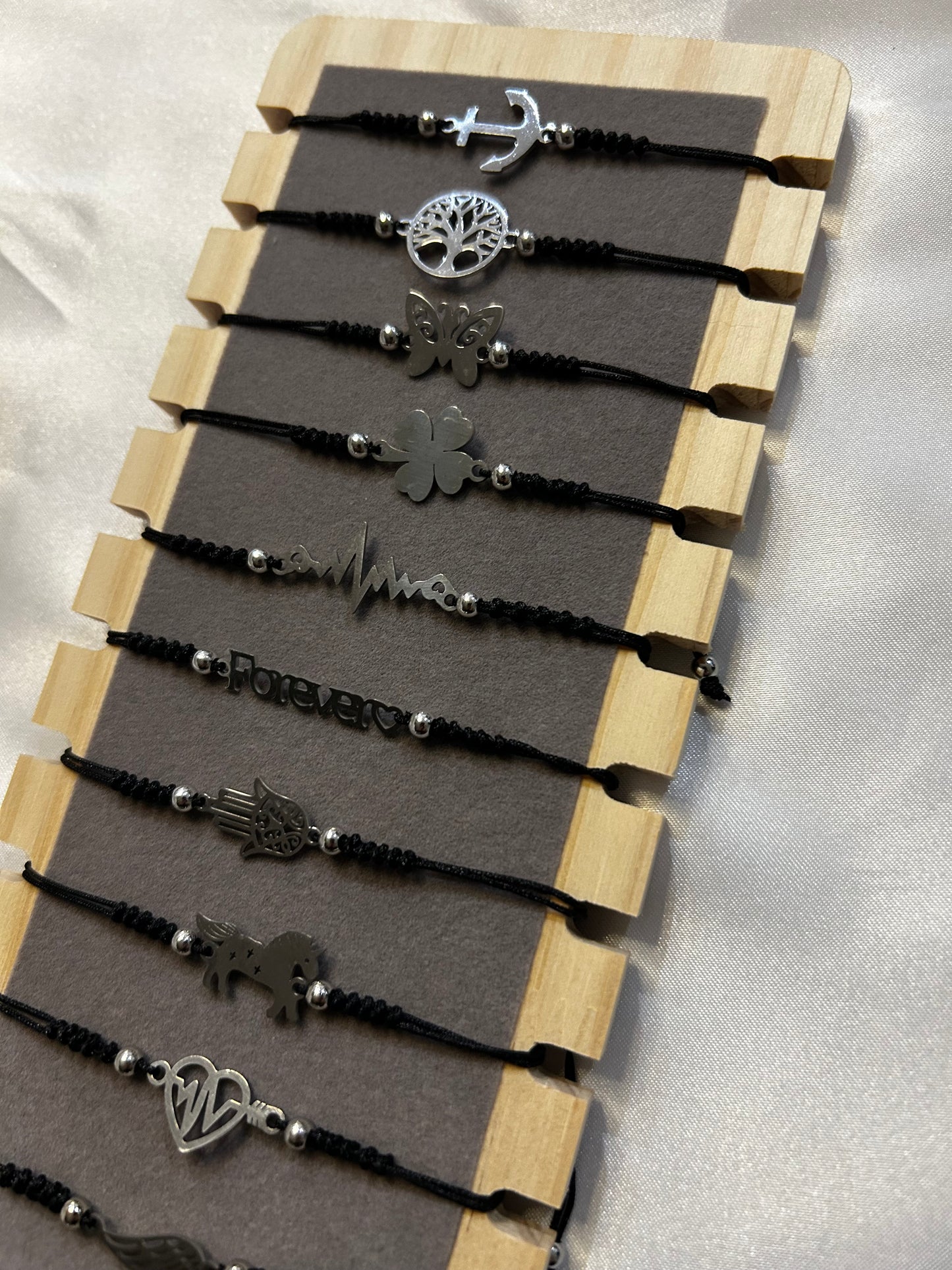 Bracelet à breloques acier inoxydable