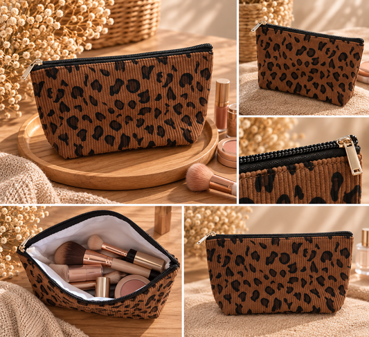 Trousse à maquillage Léopard 🐆 22x13cm