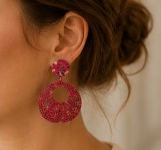 Boucles d’Oreilles Bohème Fleuries – Pendantes Élégantes & Colorées ✨