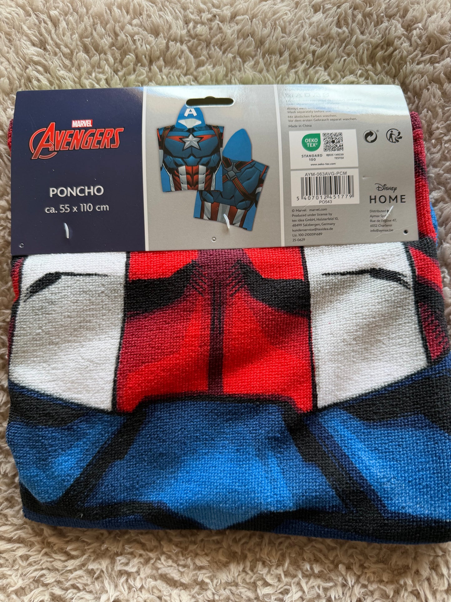 Poncho de Bain Avengers Marvel ❤️💙