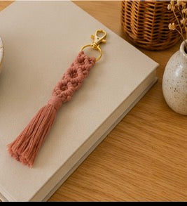 Porte-clés macramé bohème ✨